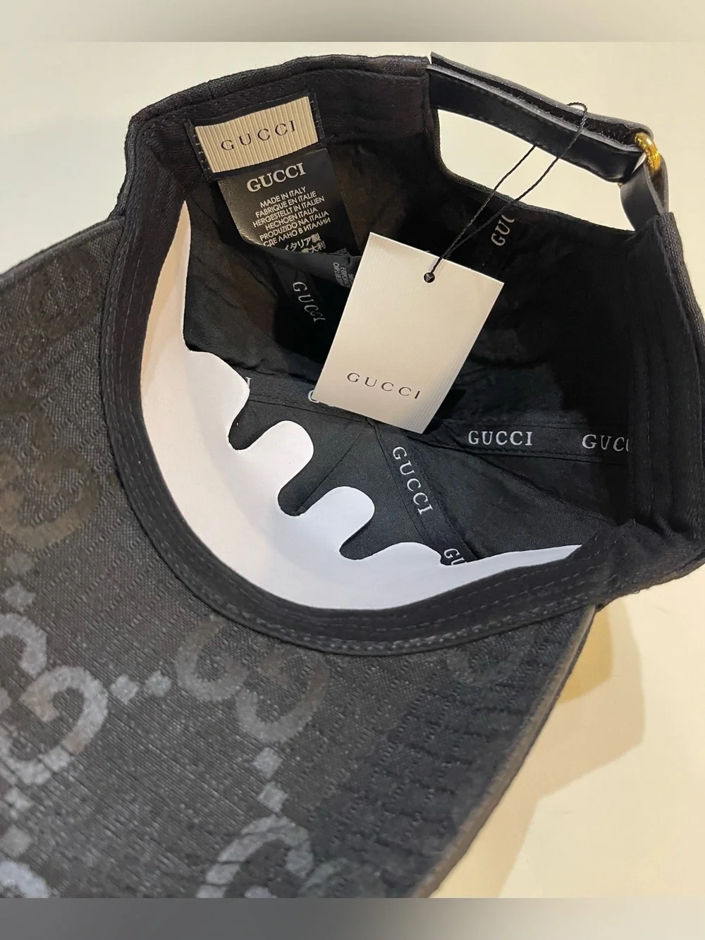 Black Gucci GG Hat
